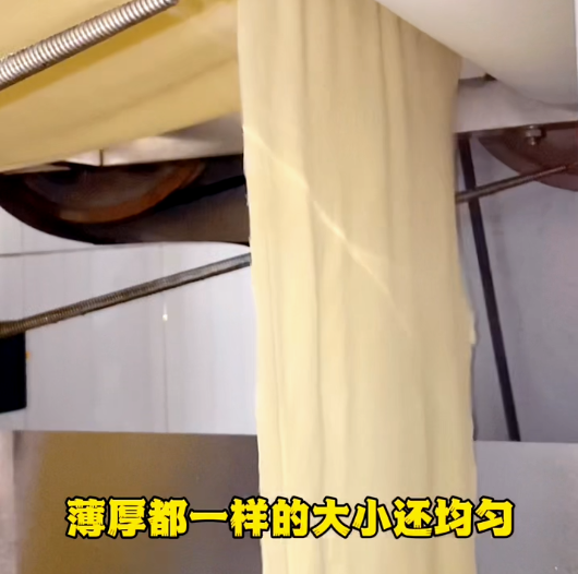 豆皮機(jī)制作豆皮成型效果